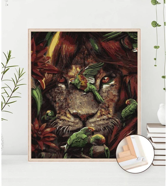 Картина за номерами Twoje Hobby Тропічний лев 40 x 50 см (0685071081822) - зображення 3