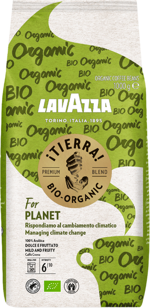 Kawa ziarnista Lavazza Tierra Bio-Organic for Planet 1 kg (8000070009745) - obraz 1