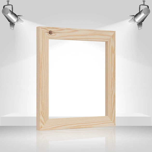 Подрамник для холста 40х40 (43х18 сосна цельная с сучком) EmojiFrame - изображение 4