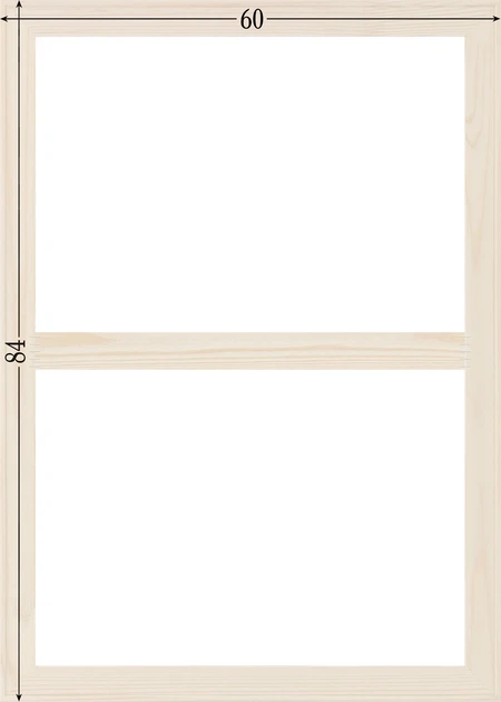 Подрамник для холста 60х84 с перемычкой (43х18 сосна срощенная) EmojiFrame - Фото 6 Подрамник для холста 60х84 с перемычкой (43х18 сосна срощенная) EmojiFrame - изображение 6