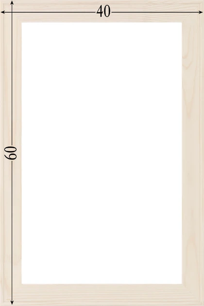 Подрамник для холста 40х60 (43х18 сосна срощенная) EmojiFrame - Фото 6 Подрамник для холста 40х60 (43х18 сосна срощенная) EmojiFrame - изображение 6