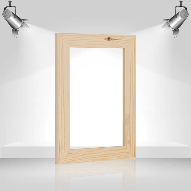 Подрамник для холста 30х42 (43х18 сосна цельная с сучком) EmojiFrame - Фото 4 Подрамник для холста 30х42 (43х18 сосна цельная с сучком) EmojiFrame - изображение 4