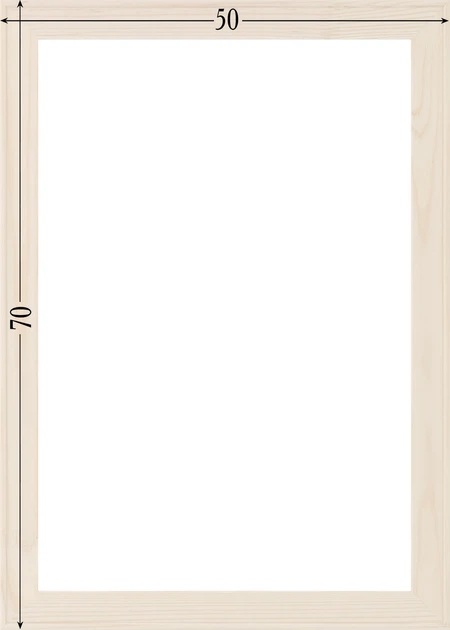 Подрамник для холста 50х70 (43х18 сосна срощенная) EmojiFrame - Фото 6 Подрамник для холста 50х70 (43х18 сосна срощенная) EmojiFrame - изображение 6
