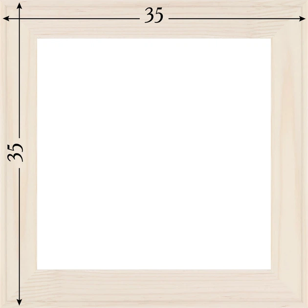 Подрамник для холста 35х35 (43х18 сосна срощенная) EmojiFrame - Фото 6 Подрамник для холста 35х35 (43х18 сосна срощенная) EmojiFrame - изображение 6