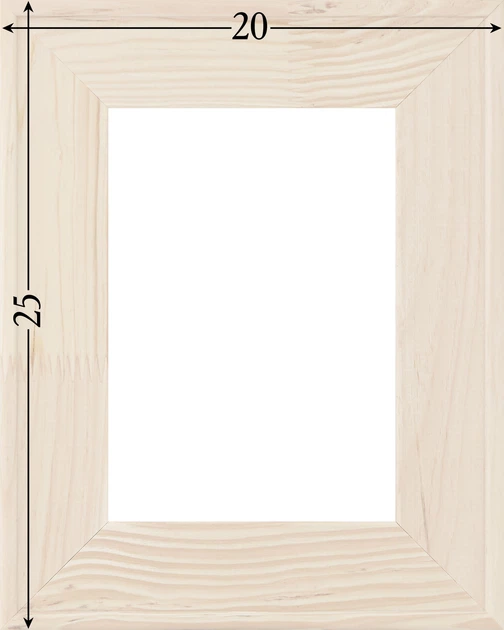 Подрамник для холста 20х25 (43х18 сосна срощенная) EmojiFrame - Фото 6 Подрамник для холста 20х25 (43х18 сосна срощенная) EmojiFrame - изображение 6