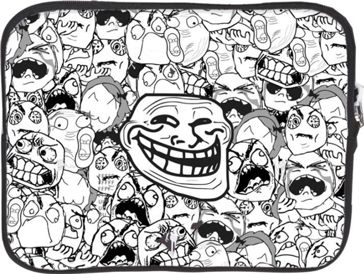 Сумка для планшета Pixie Crew Trollface Black-White (0702811689077) - зображення 2