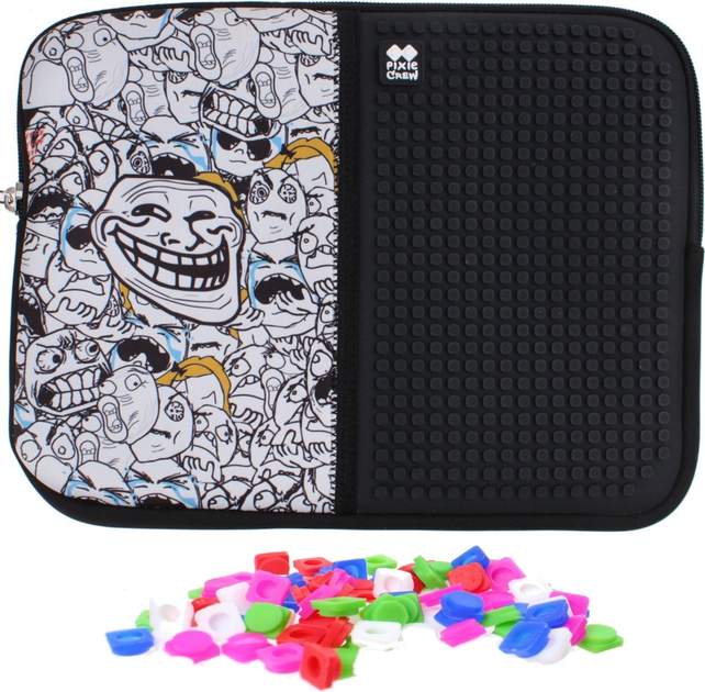 Torba na tablet Pixie Crew Trollface Black-White (0702811689077) - obraz 3