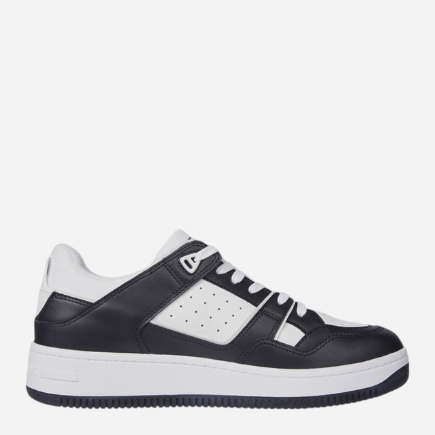 Sneakersy męskie do kostki Tommy Hilfiger EM0EM01464-BDS 41 Czarny/Biały (8720637382301) - obraz 1