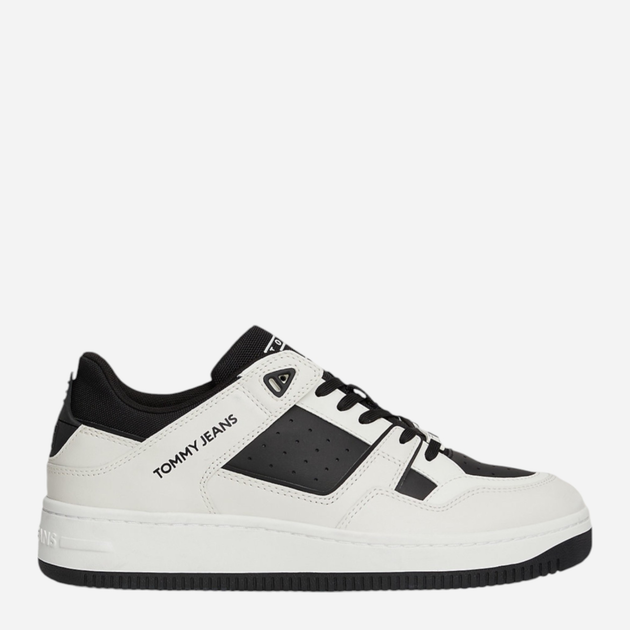 Sneakersy męskie do kostki Tommy Hilfiger EM0EM01508-BDS 41 Czarny/Biały (8720637393277) - obraz 1