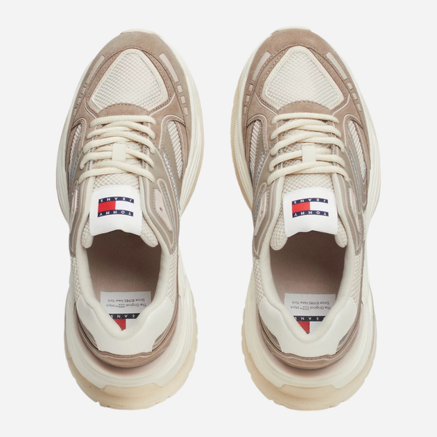 Sneakersy damskie do kostki Tommy Hilfiger EN0EN02620-RBK 37 Beżowe (8720637454305) - obraz 3