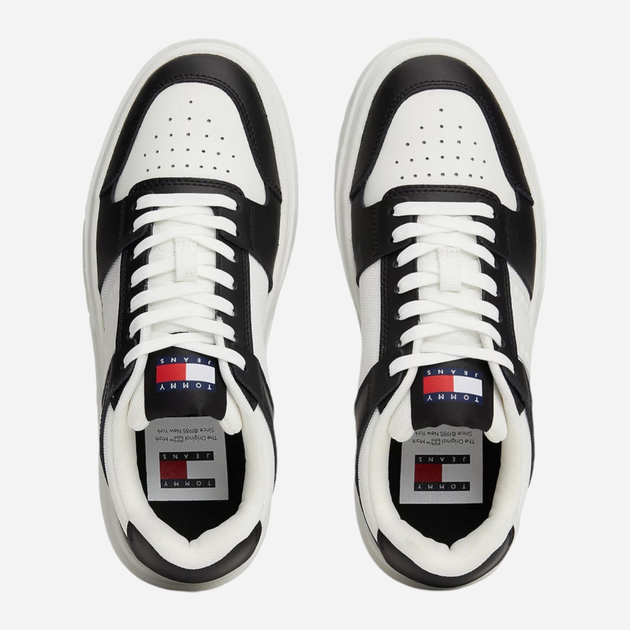 Жіночі снікери Tommy Hilfiger EN0EN02615-BDS 39 Чорний/Білий (8720637483701) - зображення 4