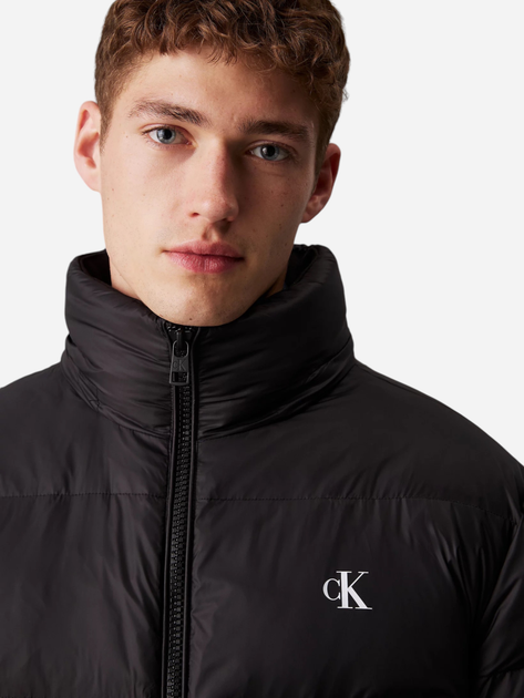 Kurtka zimowa męska długa Calvin Klein J30J326102-BEH XL Czarna (8720639457090) - obraz 4