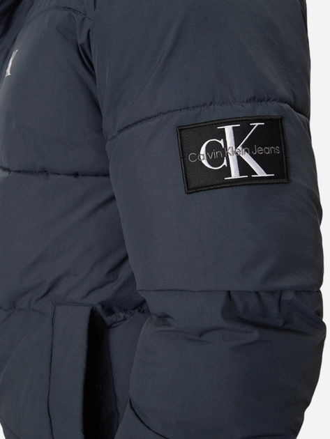 Kurtka zimowa męska pikowana Calvin Klein J30J326104-PPK S Granatowa (8720639463442) - obraz 4