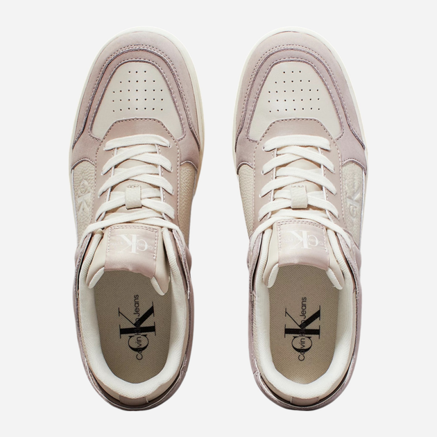 Sneakersy damskie skórzane Calvin Klein YW0YW01579-0HK 40 Beżowe (8720639467945) - obraz 4