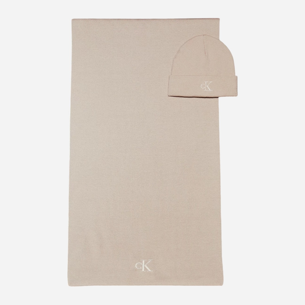 Komplet damski (czapka + szalik) Calvin Klein K60K612666-PCJ Jasnoróżowy (8720639563715) - obraz 3