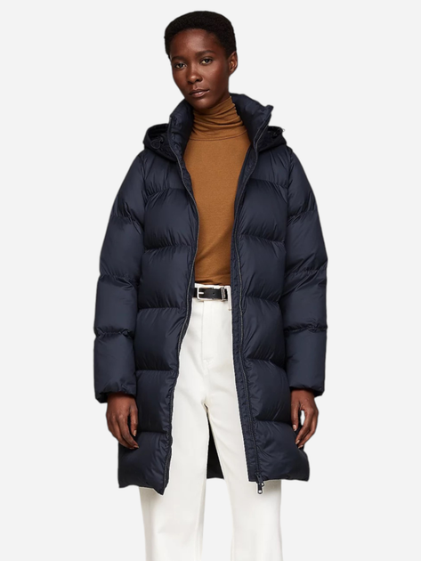 Куртка зимняя длинная женская Tommy Hilfiger WW0WW43583-DW5 L Темно ...
