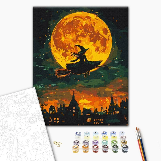 Картина по номерам Brushme Полёт ведьмы 40x50 BS54185 - изображение 2