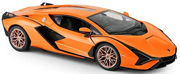 Машинка Rastar Lamborghini Sian на радиоуправлении 1:14 оранжевый - изображение 3