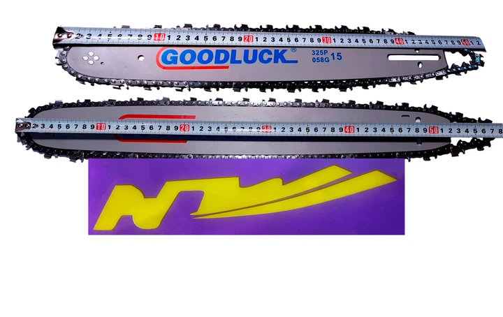 2 Шины и 2 цепи. Комплект GoodLuck - NZ на 45 и 40 размер, 72-64 звена, 36-32 режущих зуба - изображение 3