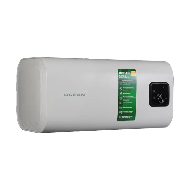 Бойлер горизонтальний OCEAN CUBE-Horizontal -RZF 50D-4 ET+WT мокрий тен 50л - изображение 4