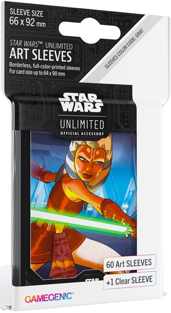 Koszulki na karty Gamegenic Star Wars Unlimited Art Sleeves: Ahsoka Tano (4251715415719) - obraz 1