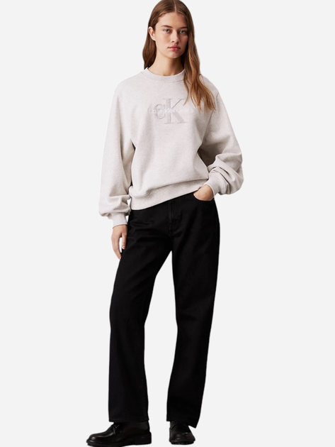Світшот жіночий Calvin Klein J20J224652-P6G S Сірий (8720639319015) - зображення 3