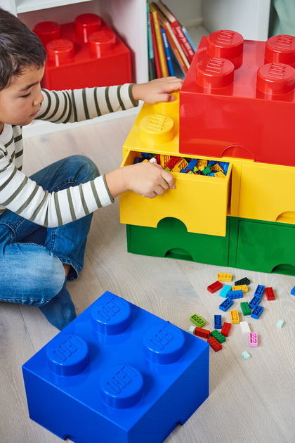 Pudełko do przechowywania klocków konstrukcyjnych LEGO Brick Drawer 8 z szufladami Żółte (5006133) - obraz 5