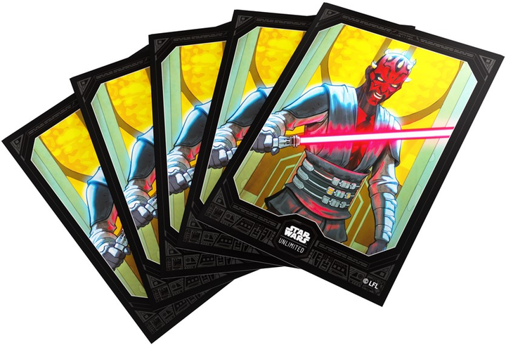 Обкладинки для карт Gamegenic Star Wars Unlimited Art Sleeves: Darth Maul (4251715416648) - зображення 3