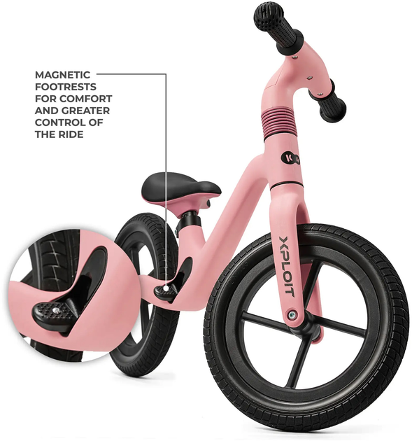Rowerek biegowy Kinderkraft Xploit Bubblegum różowy (5902533924998) - obraz 8