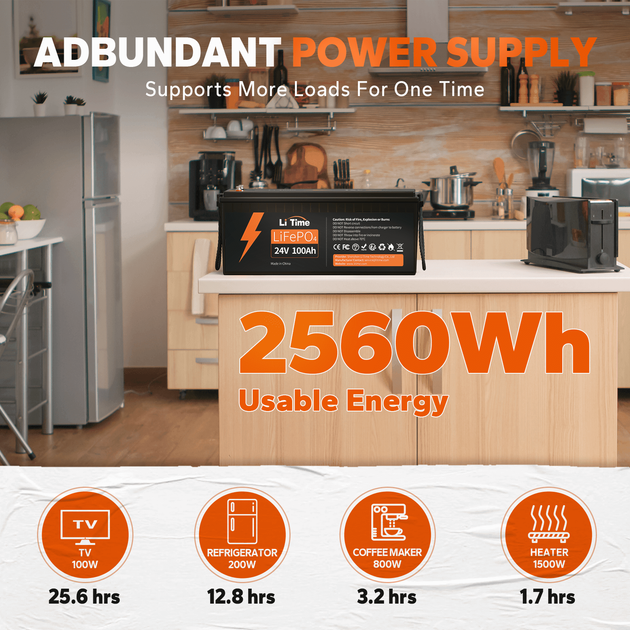 Аккумулятор Li Time LiFePO4 24V 100Ah - Фото 7 Аккумулятор Li Time LiFePO4 24V 100Ah - изображение 7