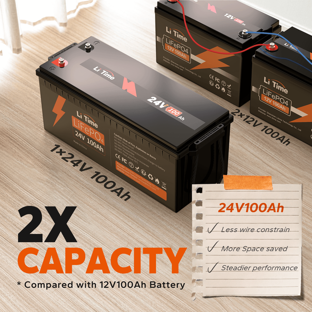 Аккумулятор Li Time LiFePO4 24V 100Ah - Фото 9 Аккумулятор Li Time LiFePO4 24V 100Ah - изображение 9