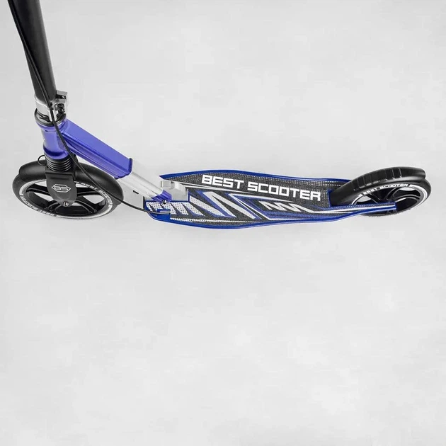 Самокат Best Scooter Фиолетовый с фарой PU 49804 - изображение 4