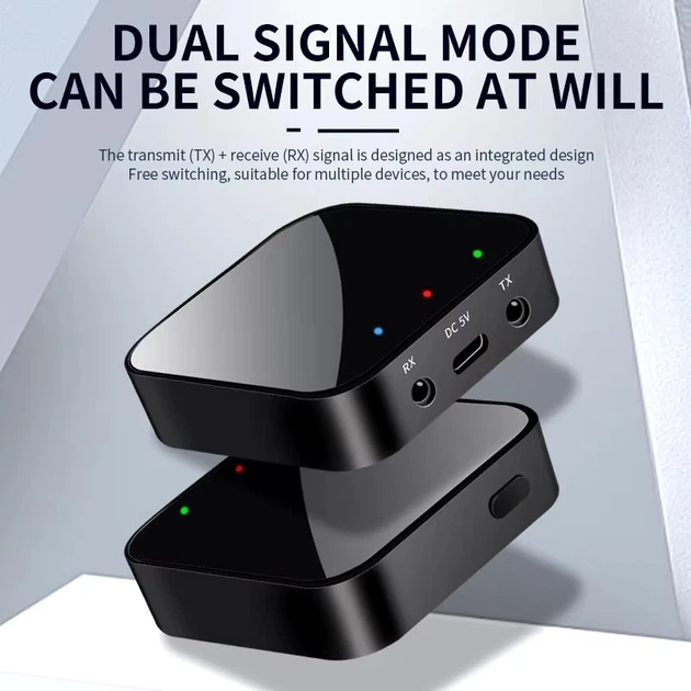 Бездротовий аудіоадаптер-приймач Essager Hi-Fi AUX 3.5 мм RX/TX Bluetooth 5.3 - зображення 4