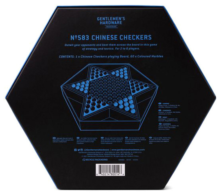 Гра Gentlemen's Hardware Chinese Checkers (0840214800146) - зображення 2