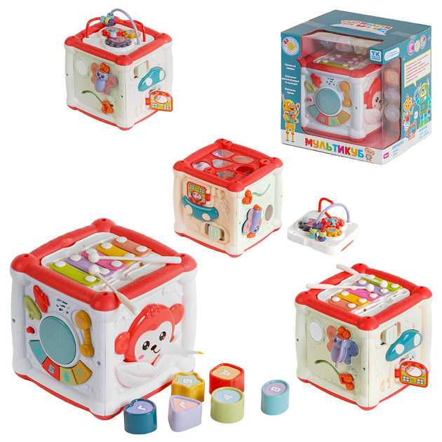 Мультикуб TK Union Group, песни, сортеры, формы. Multicolor (126441) - изображение 2