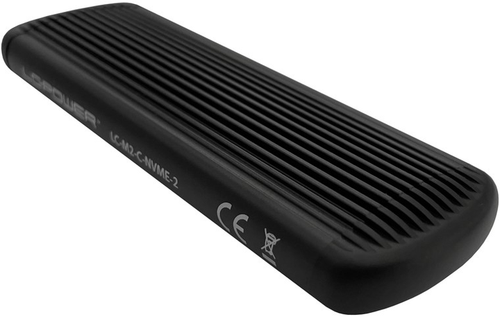Зовнішня кишеня LC-Power LC-M2-C-NVME-2 M.2 NVMe SSD USB 3.2 Gen 2x1 Type-C Black - зображення 4