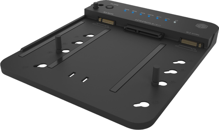 Док-станція і станція клонування ICY BOX IB-2915MSCL-C31 для M.2 SATA/NVMe, M.2 PCIe NVMe, 2.5"/3.5" HDD/SSD USB 3.2 Gen 2 Type-C/A Black - зображення 3