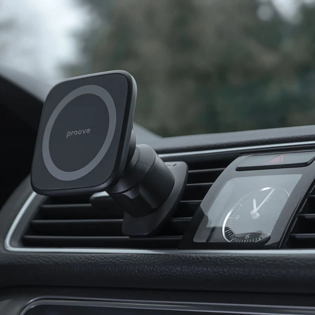 Автомобільний тримач Proove Block Magnetic Air Outlet Car Mount Magnetic Ring black - изображение 7