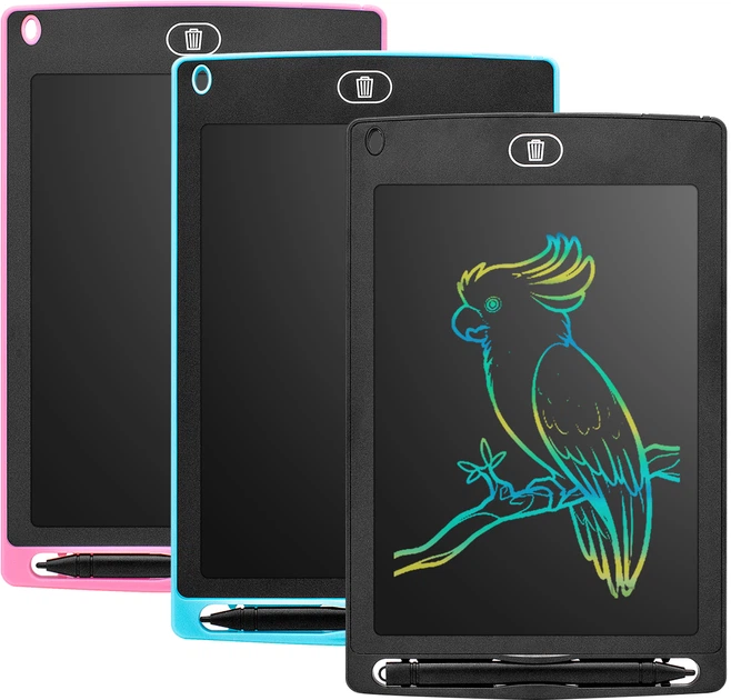 Детский графический цветной планшет Baby Shark LCD доска для рисования 8.5 дюймов Черный (BS-bk) - изображение 19