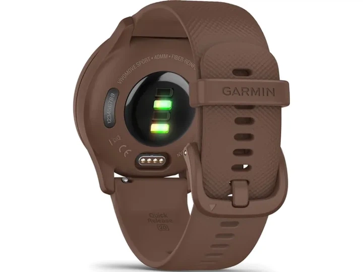 Смарт-годинник Garmin Vivomove Sport Cocoa Case and S. Band w. P. Gold Accents (010-02566-02) - Фото 4 Смарт-годинник Garmin Vivomove Sport Cocoa Case and S. Band w. P. Gold Accents (010-02566-02) - изображение 4