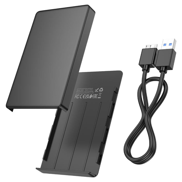 Внешний карман HOCO HB46 USB3.0 2.5-inch SATA hard drive enclosure Black (6942007628266) - изображение 2