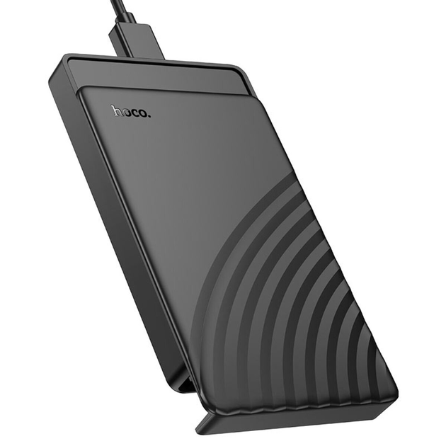 Внешний карман HOCO HB46 USB3.0 2.5-inch SATA hard drive enclosure Black (6942007628266) - изображение 3