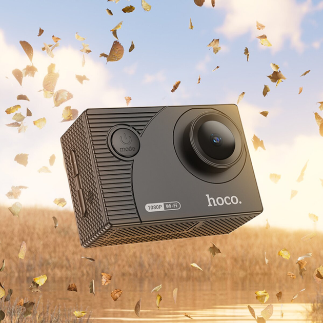 Экшн камера HOCO DV100 sports camera Black (6942007616799) - изображение 5
