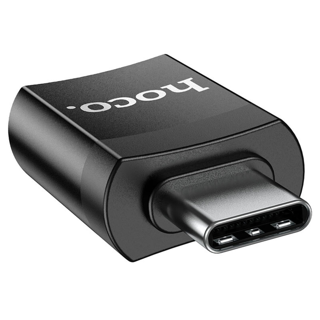 Перехiдник HOCO UA17 Type-C male to USB female USB3.0 adapter Black (6931474762016) - зображення 3