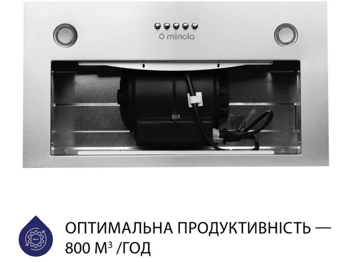 Витяжка Minola HBI 5327 I 800 LED - Фото 3 Витяжка Minola HBI 5327 I 800 LED - изображение 3