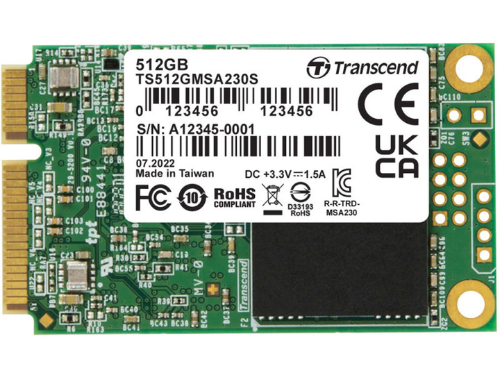 SSD накопичувач Transcend 230S 512 GB (TS512GMSA230S) - зображення 1