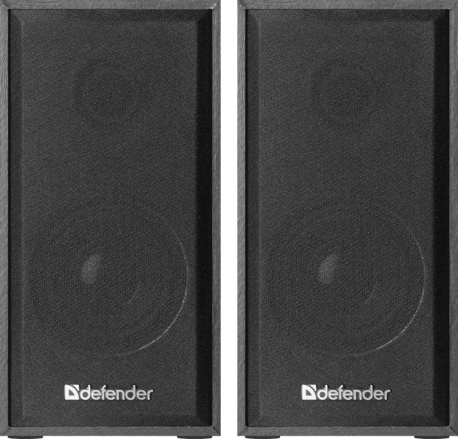 Компьютерные колонки Defender SPK 240 6Вт 2.0 Дерево USB Black (65224) - Фото 2 Компьютерные колонки Defender SPK 240 6Вт 2.0 Дерево USB Black (65224) - изображение 2