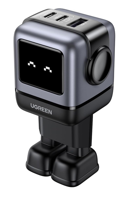Мережевий зарядний пристрій UGREEN Uno RG 65W 3-Port GaN Fast Charger EU (UGR-25685B) - Фото 6 Мережевий зарядний пристрій UGREEN Uno RG 65W 3-Port GaN Fast Charger EU (UGR-25685B) - изображение 6