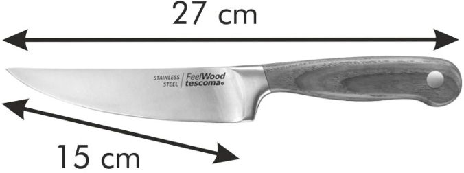 Ніж універсальний Tescoma Feelwood 150 мм (884822t) - зображення 5
