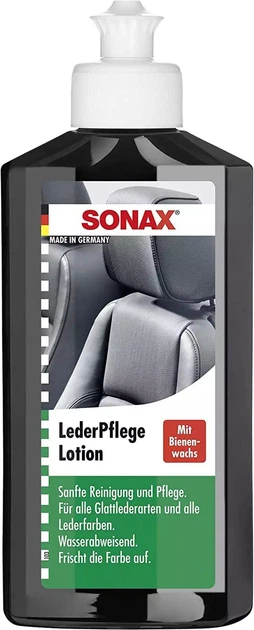 Засіб для догляду за шкірою лосьйон Sonax 250 мл Lederpflegelotion 291141 (4064700291140) - Фото 2 Засіб для догляду за шкірою лосьйон Sonax 250 мл Lederpflegelotion 291141 (4064700291140) - зображення 2